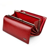 Explosive Women Leather Wallet Long Change Clutch Bag Multifunctional Wallet