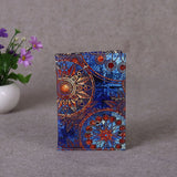 Art Style Passport Protective Cover Painting Starry Sky Leather Holder