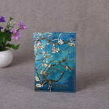 Art Style Passport Protective Cover Painting Starry Sky Leather Holder