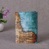 Art Style Passport Protective Cover Painting Starry Sky Leather Holder