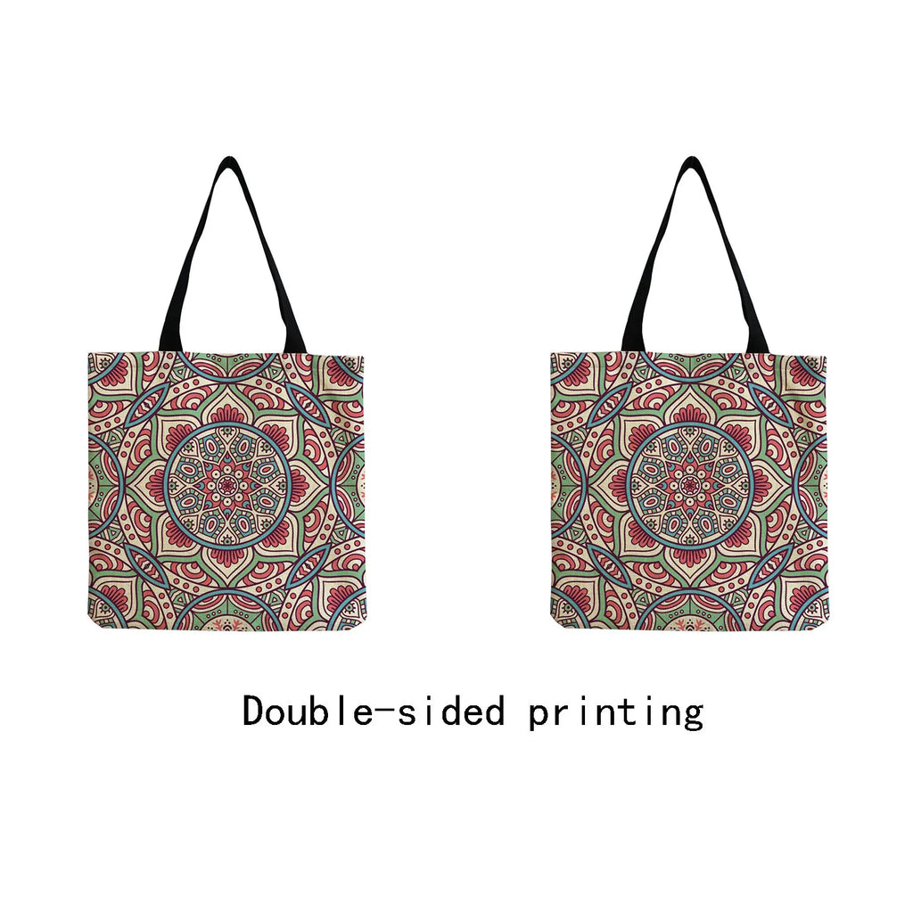 Floral Pattern Handbag Shopping Tote Bags