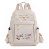 Embroidery Chinese Style Backpack Light Waterproof Nylon Fabric Bag