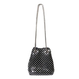 Shining Rhinestone Bucket Bag Crossbody Evening Shoulder Bag