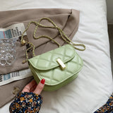 Women's Messenger Bag with Chain Crossbody Round Ball Shoulder Bag