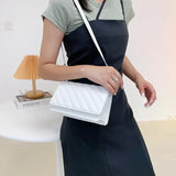 Striped Shoulder Bag Small Flap Crossbody Bags For Women