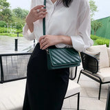 Striped Shoulder Bag Small Flap Crossbody Bags For Women