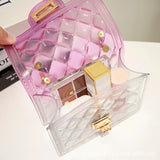 Translucent Colourful Shoulder Bags for Women Small Messenger Bag