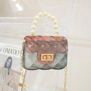 Translucent Colourful Shoulder Bags for Women Small Messenger Bag