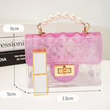Translucent Colourful Shoulder Bags for Women Small Messenger Bag