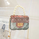 Translucent Colourful Shoulder Bags for Women Small Messenger Bag