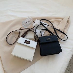 Women PU Leather Shoulder Bag Retro Mini Crossbody Bags Messenger Bag