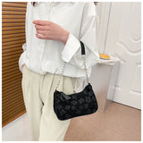 Women Shoulder Bag Solid Underarm Bags Leisure Ladies Tote bag Crescent
