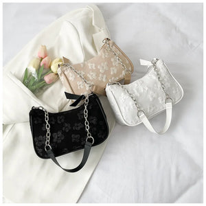Women Shoulder Bag Solid Underarm Bags Leisure Ladies Tote bag Crescent
