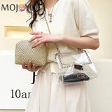 Women Straw Messenger Bag Beach Rattan Crossbody Bag