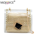 Women Straw Messenger Bag Beach Rattan Crossbody Bag