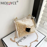 Women Straw Messenger Bag Beach Rattan Crossbody Bag