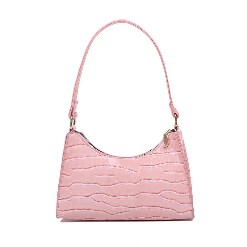 Vintage Women Totes Shoulder Bag Leather Handbag with Chain