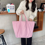 XL Women Large Canvas Shopping Bag Eco Totes Shoulder Bag