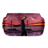Michou Inoxtag Double-layer Student Pencilcase - Oxford Cloth
