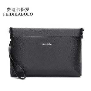 Men's Large Capacity Business Leather Clutch Wallet
