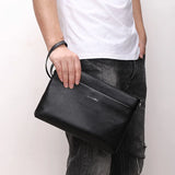 Men's Large Capacity Business Leather Clutch Wallet