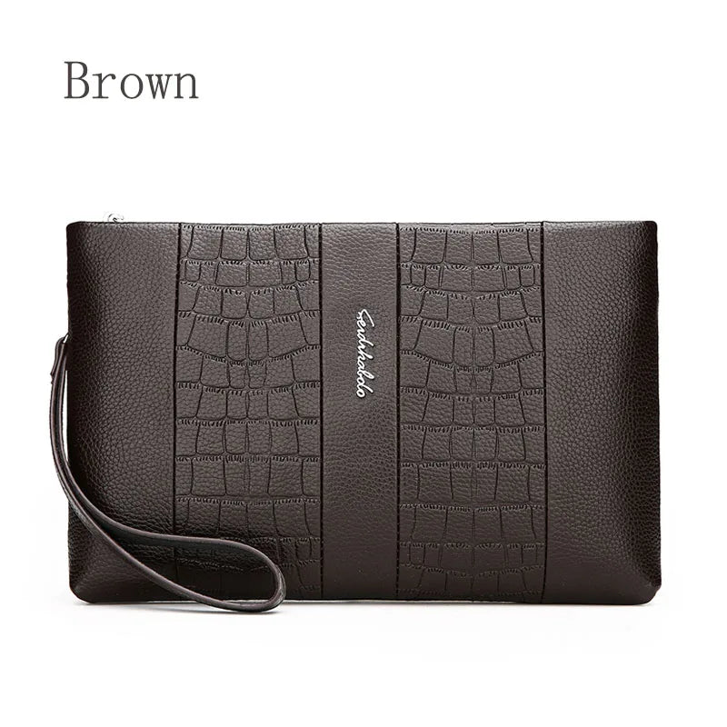 Leather Men Clutch Wallet High Wallets Male Purse Hand Bags