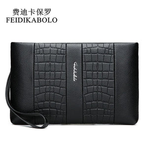 Leather Men Clutch Wallet High Wallets Male Purse Hand Bags