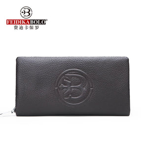 Long Men's Wallet Zipper Clutch Bag Business Mobile Phone Purse