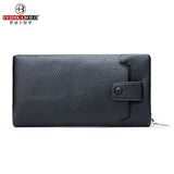 Long Men's Wallet Zipper Clutch Bag Business Mobile Phone Purse