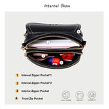 Women's Casual Shoulder Crossbody Bag PU Leather Classic Small Messenger
