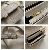 Crocodile Women's Shoulder Messenger Travel Tote Bags High Female Handbags