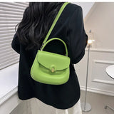 Round Messenger Bags Solid Female Shoulder Purses Bolsas