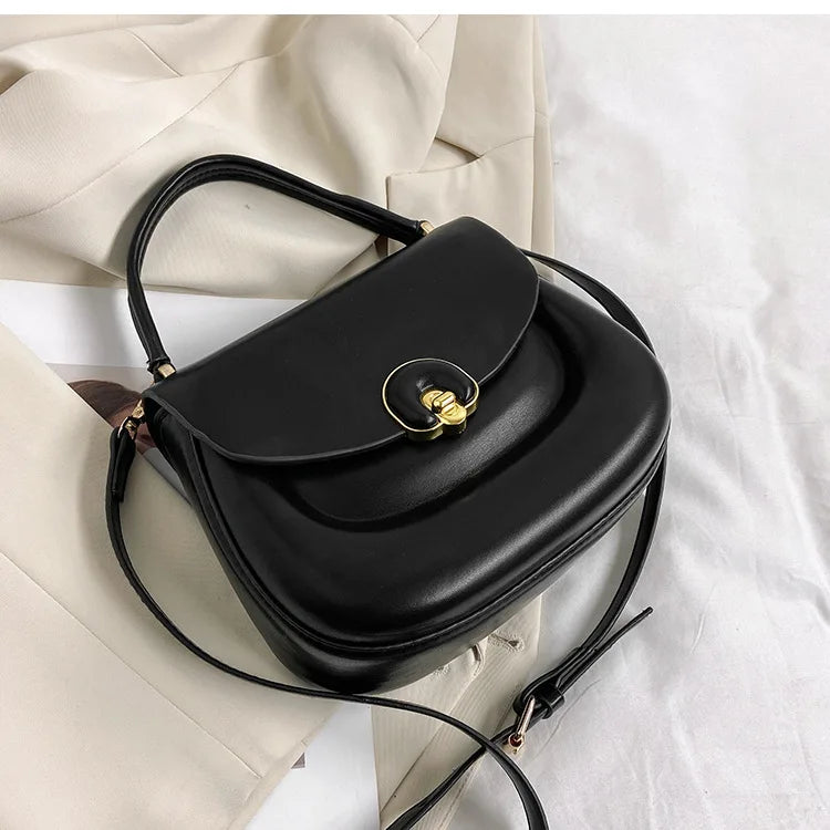 Round Messenger Bags Solid Female Shoulder Purses Bolsas