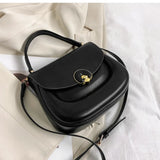 Round Messenger Bags Solid Female Shoulder Purses Bolsas