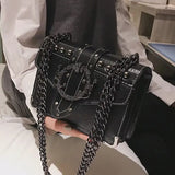 Retro Rivet Crossbody Bag Female Messenger Bag