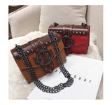 Retro Rivet Crossbody Bag Female Messenger Bag