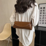 Women's Wide Shoulder Strap Leather Chest Bag