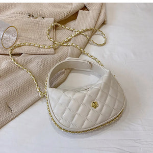 Camellia Flower Crossbody Bag for Women Diamond Embroidery Mobile Storage Bag