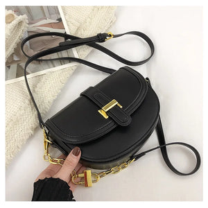 Vintage Semicircle Crossbody Bag Retro Shoulder Handbag