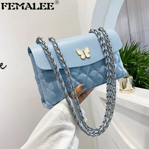 Butterfly Crossbody Bag for Women Lady Shoulder Handbag