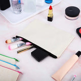 FGGS-12Pcs Multipurpose Cosmetic Bag Makeup Pouches with Zipper Canvas Bag