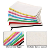 FGGS-12Pcs Multipurpose Cosmetic Bag Makeup Pouches with Zipper Canvas Bag