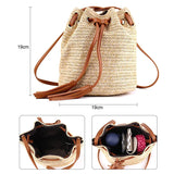 FGGS Summer Beach Bag Tassels Crossbody Bag Women Weaving