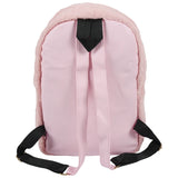 Soft Faux Fur Plush Backpack Shoulder Bag with Heart Pendant