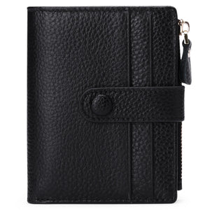 FIRD Anti-Theft Brush Wallet Women's Short Leather Large Capacity