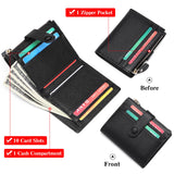 FIRD Anti-Theft Brush Wallet Women's Short Leather Large Capacity