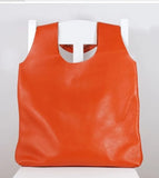 Women's Leather Vest Bag Large Capacity Shoulder Tote