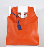 Women's Leather Vest Bag Large Capacity Shoulder Tote