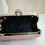 Sequins Clutch Purse Evening Bag Chain Messenger Handbag