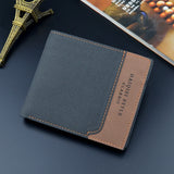 FONDMIRLY Men's Short Frosted Wallet Large Capacity Zipper Soft Wallet